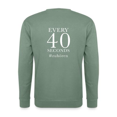 Zuhören statt weghören (ohne Backprint) - Unisex Pullover