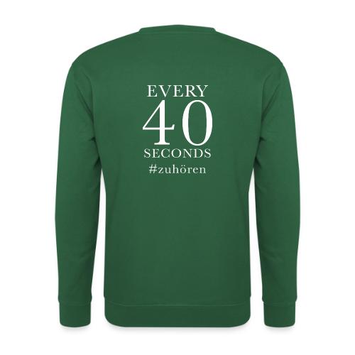 Zuhören statt weghören (ohne Backprint) - Unisex Pullover
