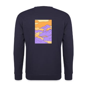 original - Sweat-shirt Unisexe - marine - Dos - Michal (187cm)