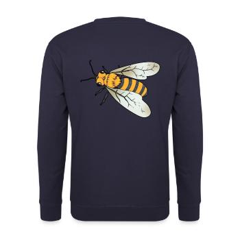 Abeille Insecte Guêpe Écologie Apiculteur de miel - Sweat-shirt Unisexe - marine - Dos - Michal (187cm)
