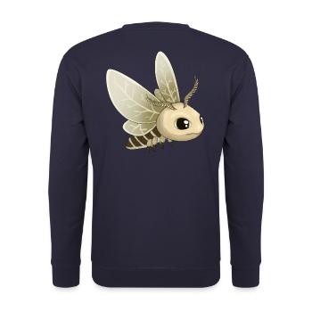 Bébé papillon papillon papillon insecte enfants - Sweat-shirt Unisexe - marine - Dos - Michal (187cm)