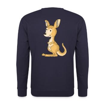 Wildlife Australia Marsupials Kangaroo Children - Unisex Sweatshirt - navy - Back - Michal (187cm)