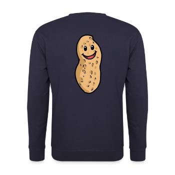 Drôle Peanut Kids Cute Cute Nut Noël - Sweat-shirt Unisexe - marine - Dos - Michal (187cm)