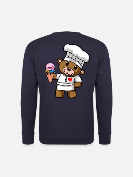 Teddy Eiscreme Konditor Süßigkeiten Eisdiele Kind - Unisex Pullover - Navy