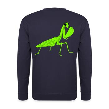 Gottesanbeterin Mantis Religiosa Instekt - Sweat-shirt Unisexe - marine - Dos - Michal (187cm)