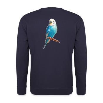 Perruche ondulée - Sweat-shirt Unisexe - marine - Dos - Michal (187cm)