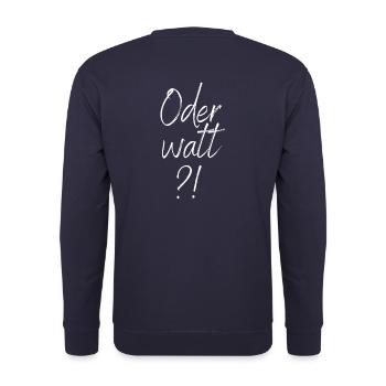 VfL Jesus - Oder watt?! - Unisex Pullover - Navy - Hinten - Michal (187cm)