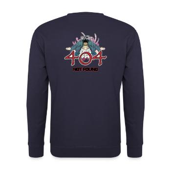 404 - not found - sumo version - Sweat-shirt Unisexe - marine - Dos - Michal (187cm)