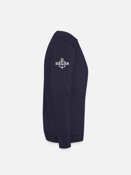 Sizilien - Unisex Pullover - Navy - Rechts