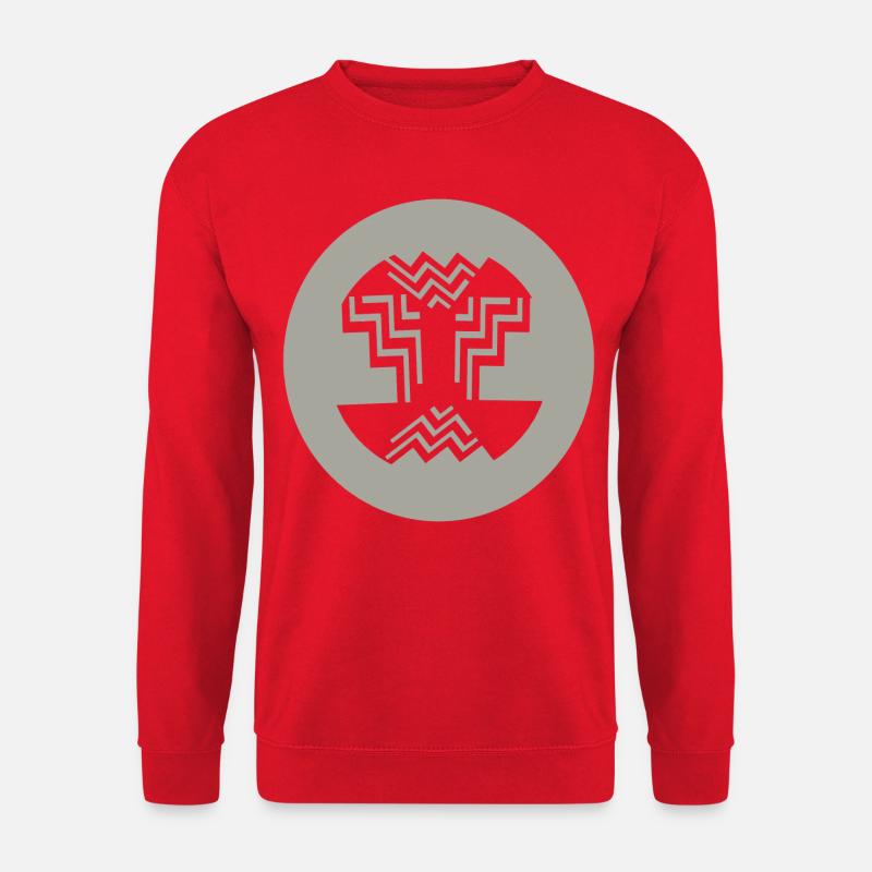Conception circulaire-intérieure - Sweat-shirt Unisexe - rouge