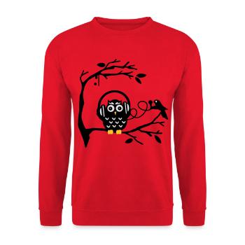 musikgenuss - Unisex Pullover - Rot - Vorne - Alina (178cm) & Michal (187cm)