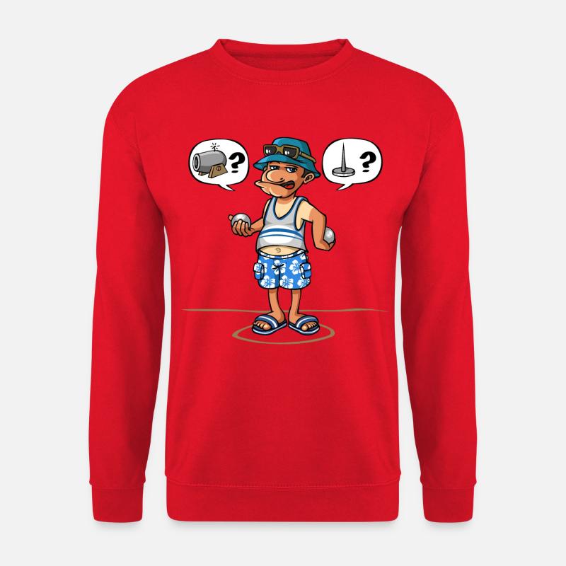 Petanque-Spieler - Unisex Pullover - Rot