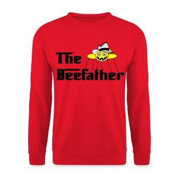 The Beefather - Unisex Sweatshirt - red - Front - Alina (178cm) & Michal (187cm)
