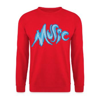 Music - Unisex Pullover - Rot - Vorne - Alina (178cm) & Michal (187cm)