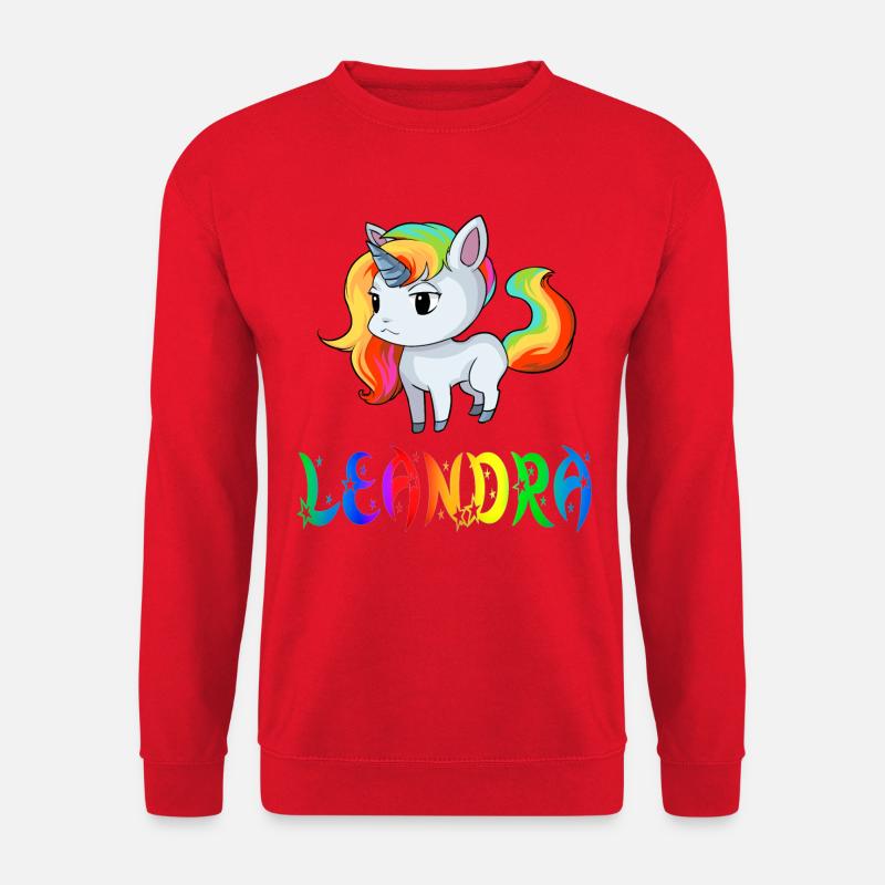Leandra Einhorn - Unisex Pullover - Rot