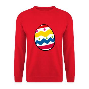 Ei - Unisex Pullover - Rot - Vorne - Alina (178cm) & Michal (187cm)