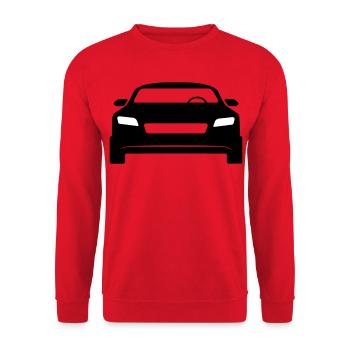 Voiture de sport - Sweat-shirt Unisexe - rouge - Devant - Alina (178cm) & Michal (187cm)