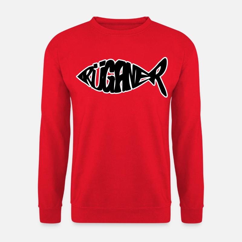 Rüganer Fisch - Unisex Pullover - Rot
