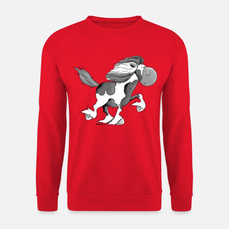 Lustiger Isländer - Islandpferd - Isi - Unisex Pullover - Rot