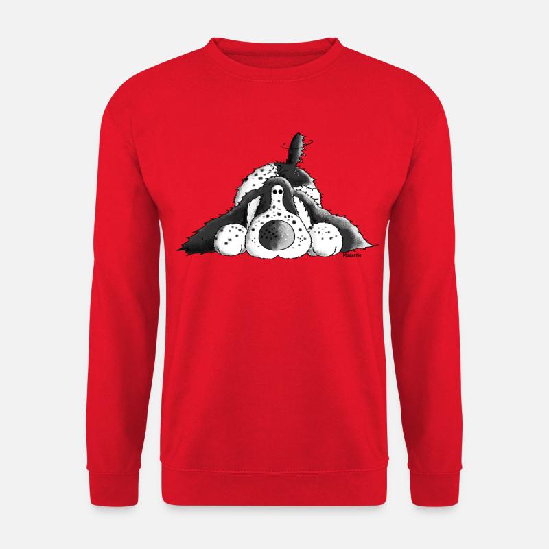 Fröhlicher Cocker Spaniel - Hund - Unisex Pullover - Rot