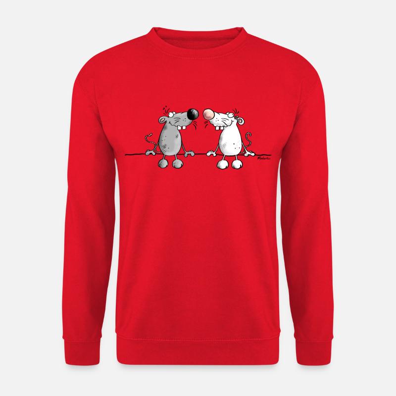 Love Mäuse - Unisex Pullover - Rot