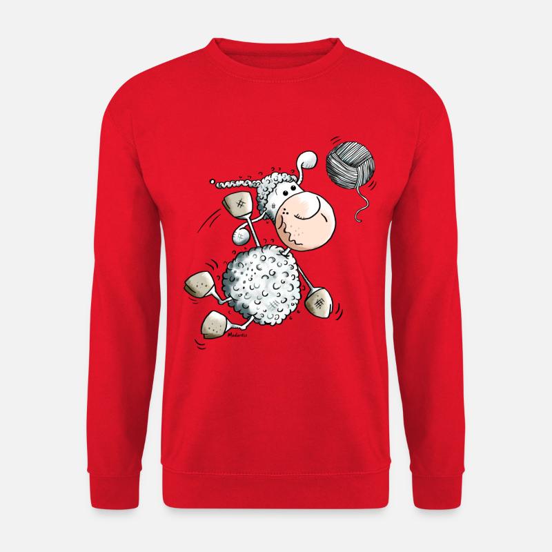 Sportliches Schaf - Unisex Pullover - Rot