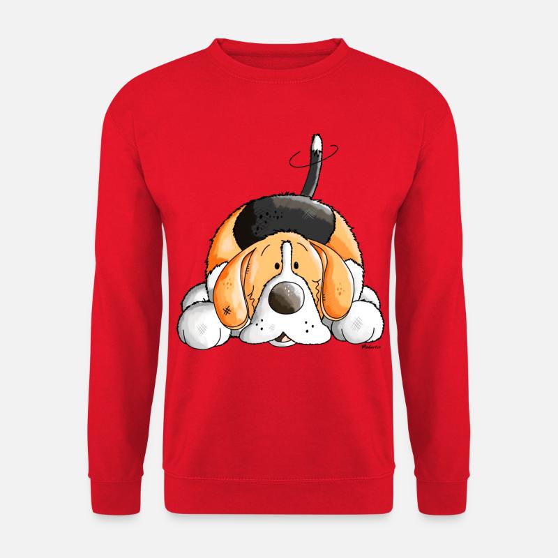 Verträumter Beagle - Unisex Pullover - Rot