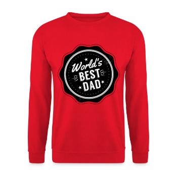 Jour papa papa - Sweat-shirt Unisexe - rouge - Devant - Alina (178cm) & Michal (187cm)