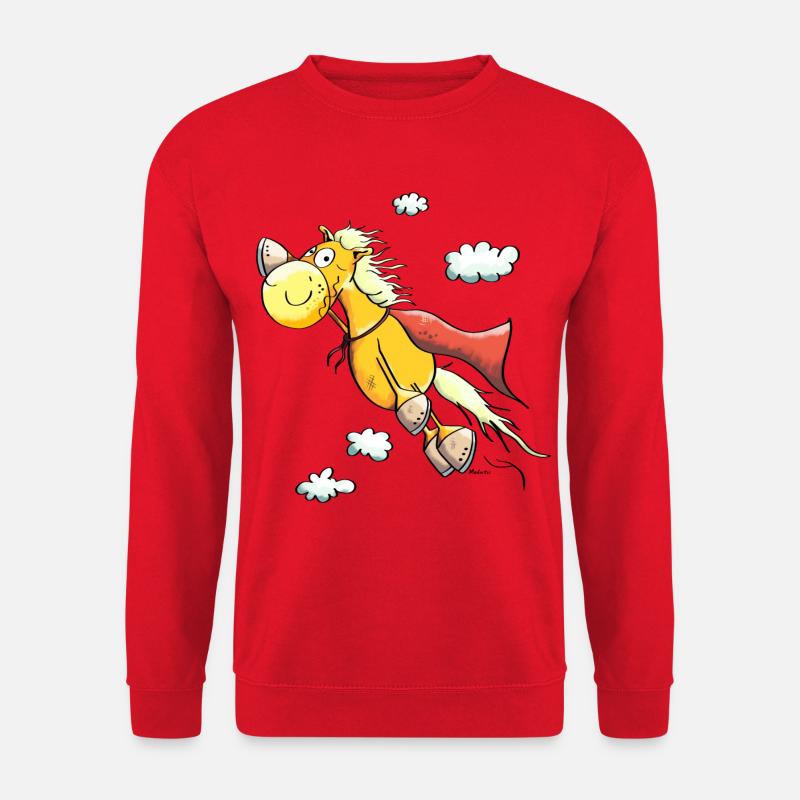 Super Pferd - Unisex Pullover - Rot