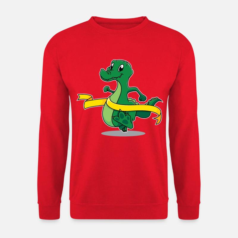 Marathon-Krokodil - Unisex Pullover - Rot