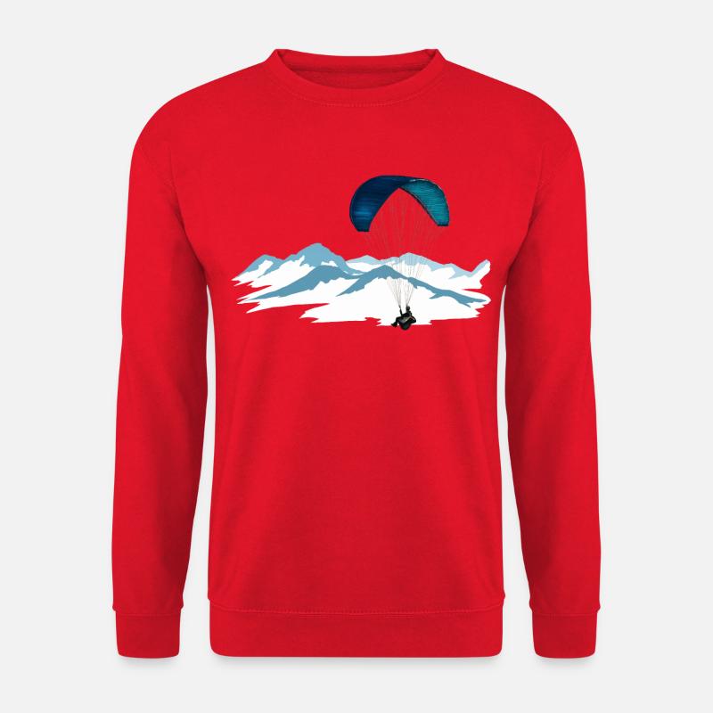 Gleitschirm - Unisex Pullover - Rot