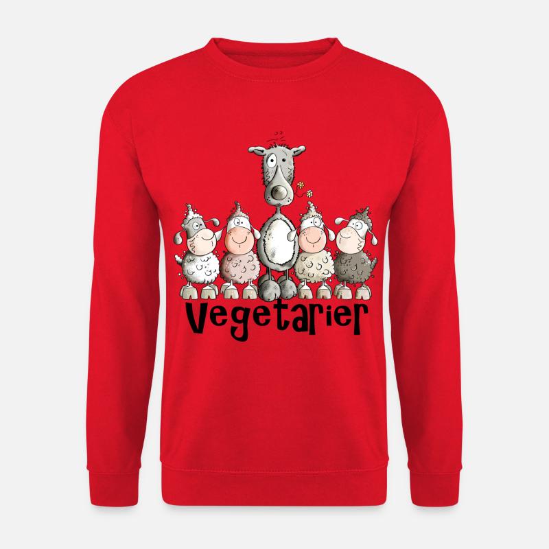 Vegetarier Wolf - Unisex Pullover - Rot