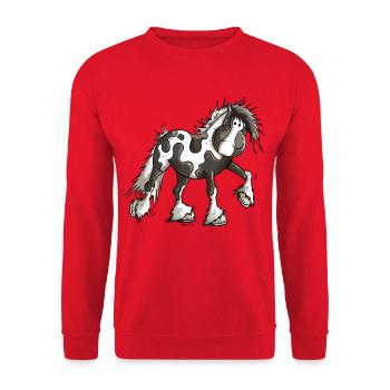 Taciana the Irish Tinker - Sweat-shirt Unisexe - rouge - Devant - Alina (178cm) & Michal (187cm)