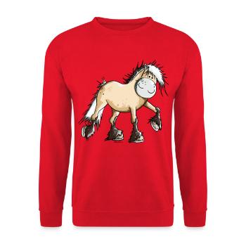 Nele der Norweger - Unisex Pullover - Rot - Vorne - Alina (178cm) & Michal (187cm)