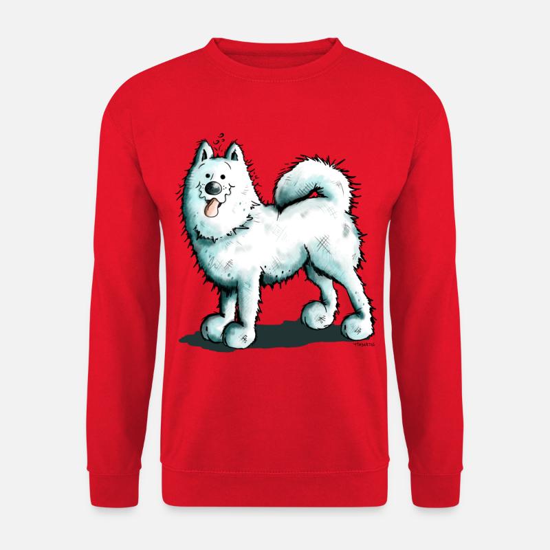 Cute Samoyed - Unisex Sweatshirt - red