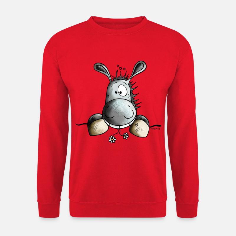 Süßer Esel - Unisex Pullover - Rot