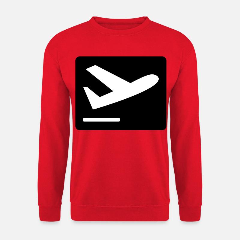 Airplane taking off - Unisex Sweatshirt - red