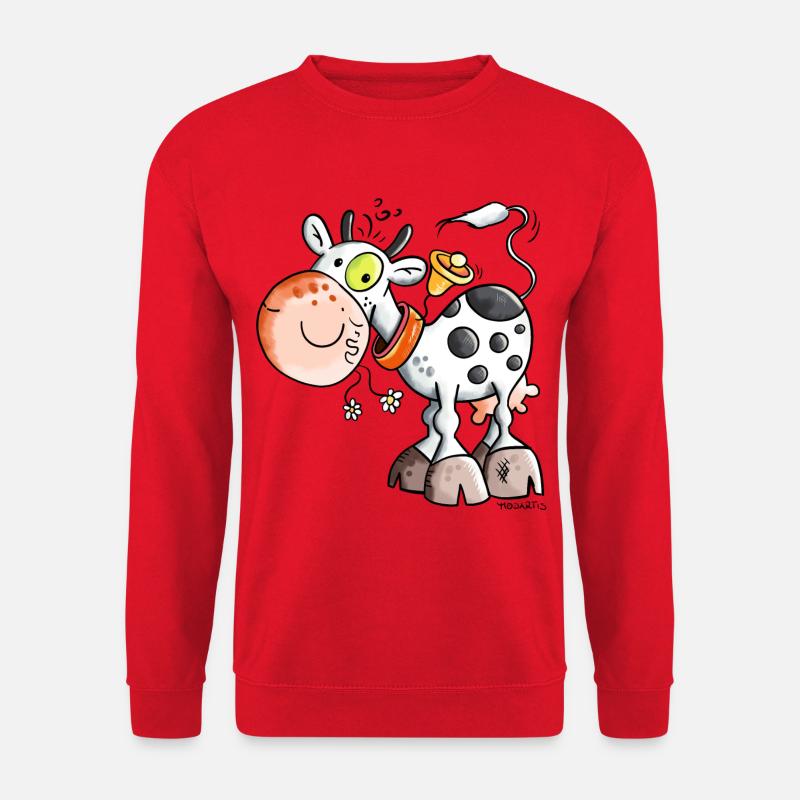 Niedliche Kuh - Unisex Pullover - Rot