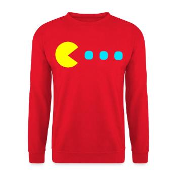 Retro Game - Unisex Pullover - Rot - Vorne - Alina (178cm) & Michal (187cm)