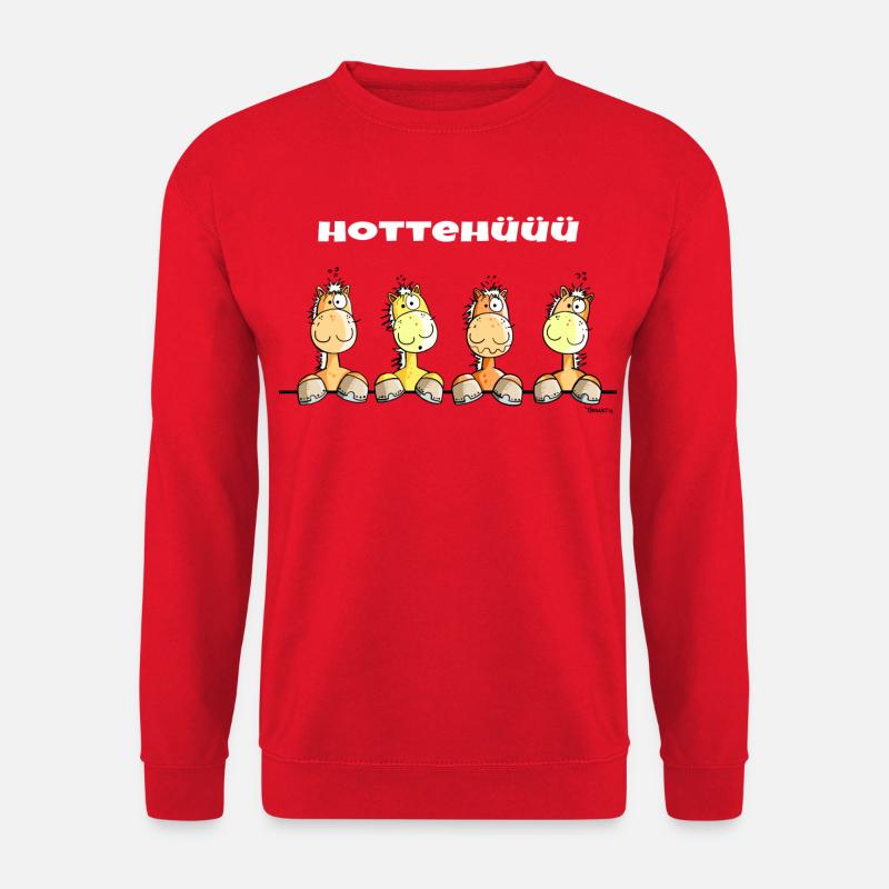 Hottehüüü Pferde - Unisex Pullover - Rot