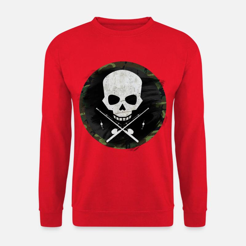 Angeln Angler - Unisex Pullover - Rot