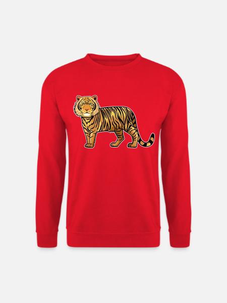 Ein Tiger - Unisex Pullover - Rot