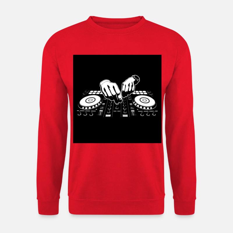 DJ Gesichtsmaske - Unisex Pullover - Rot