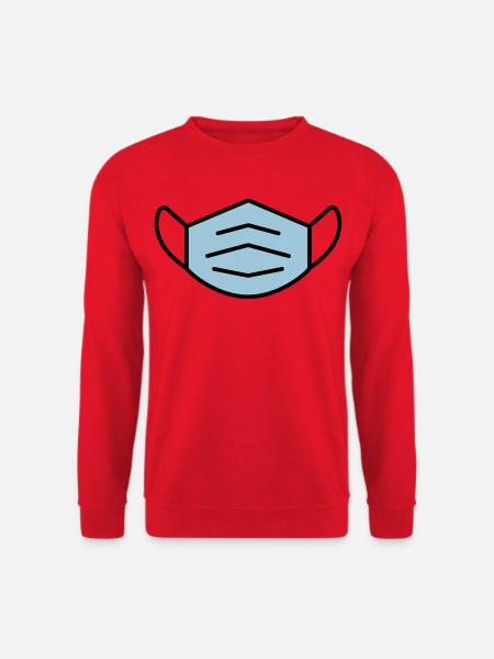 Grand vecteur d'un masque - Sweat-shirt Unisexe - rouge