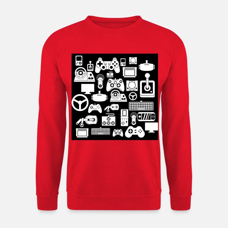 Gaming Muster - Unisex Pullover - Rot