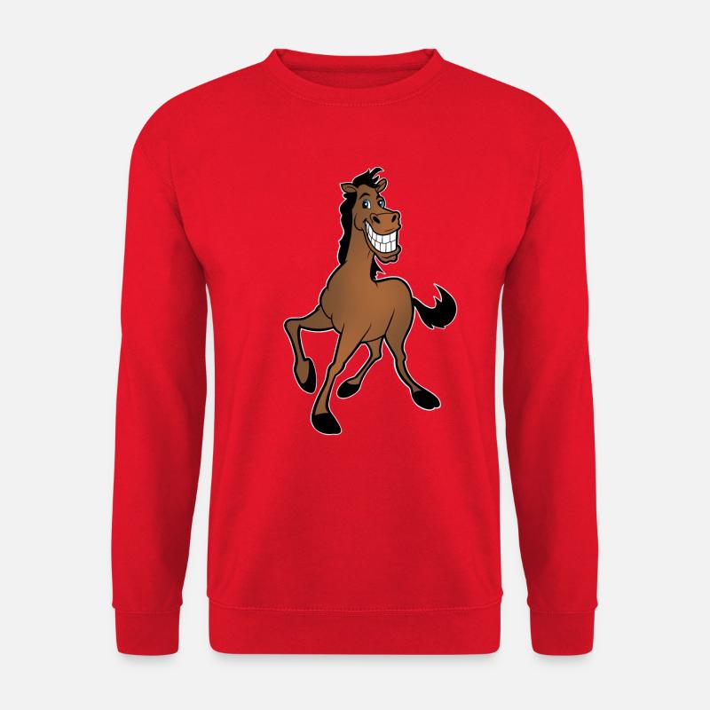 Pferd - Unisex Pullover - Rot