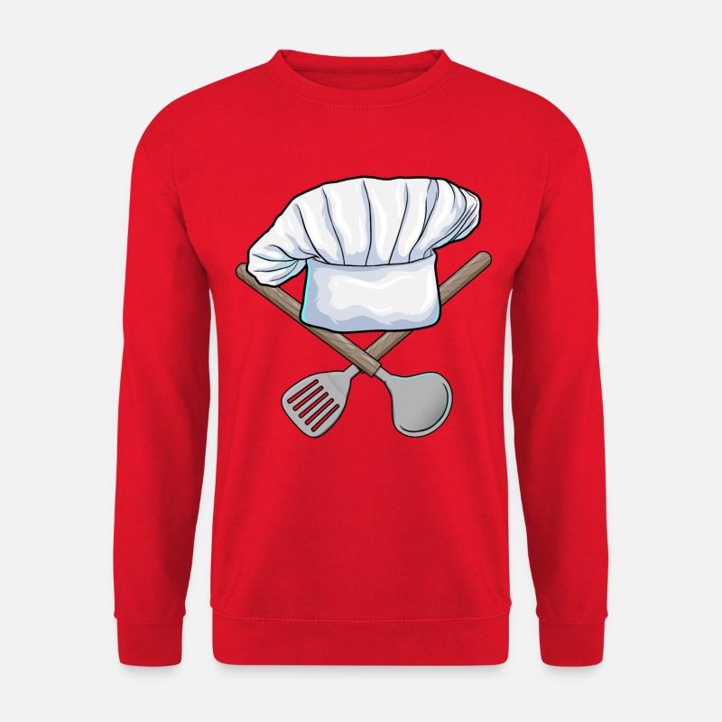 Cooking Chef's Hat Kitchen - Unisex Sweatshirt - red