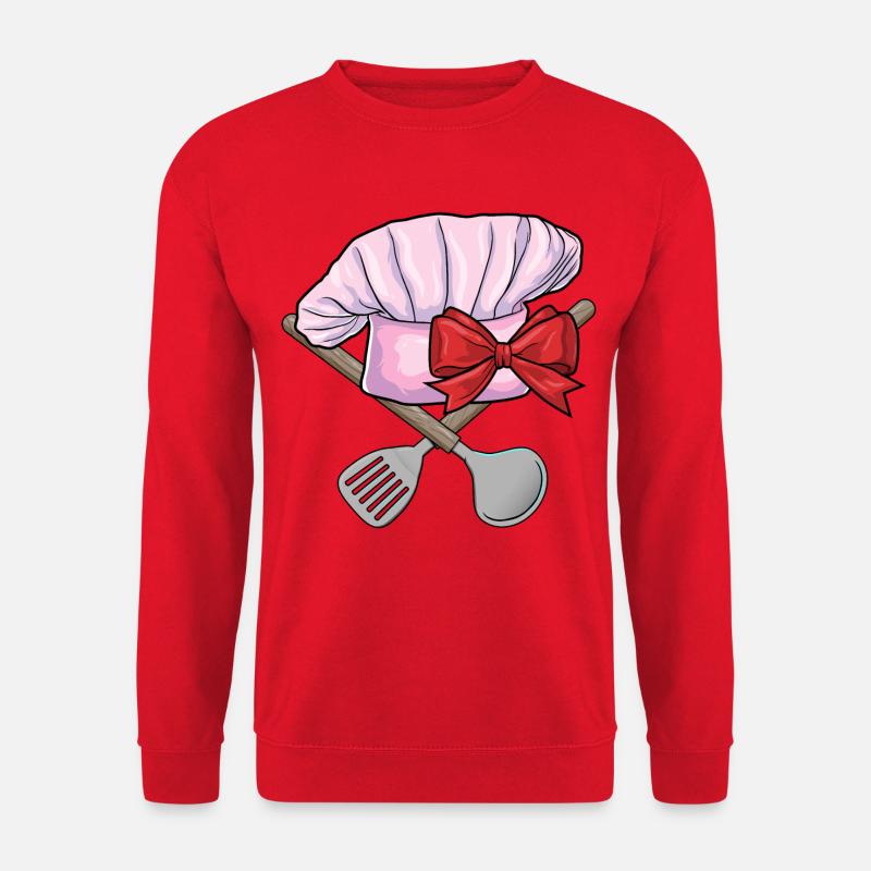 Kochmütze Kochen Küche - Unisex Pullover - Rot