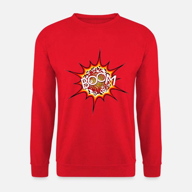 Explosion, bomb, explosion, bomb # - Unisex Sweatshirt - red
