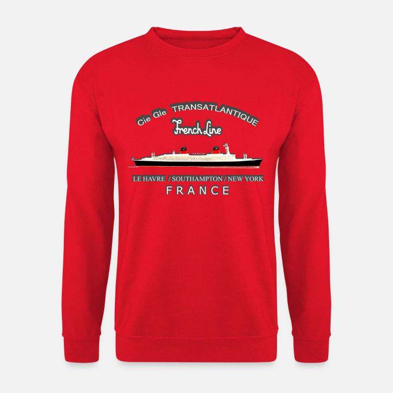 KREUZFAHRTSCHIFF FRANKREICH - Unisex Pullover - Rot